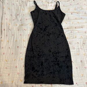 Bear Dance Black Velour Evening / Party Dress